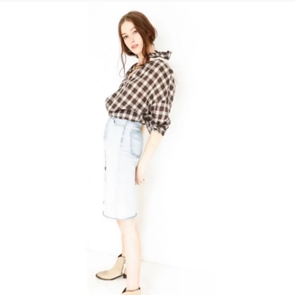 A Shirt Thing Penelope Plaid Shirt in Espresso